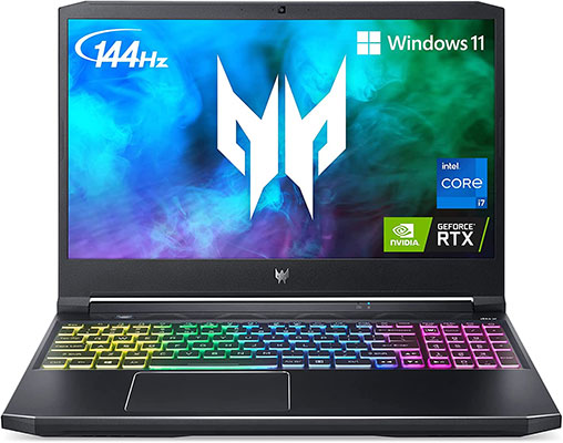 Acer Predator Helios 300 PH315-54-760S Gaming Laptop Las mejores laptops para el Metaverso y Realidad Virtual